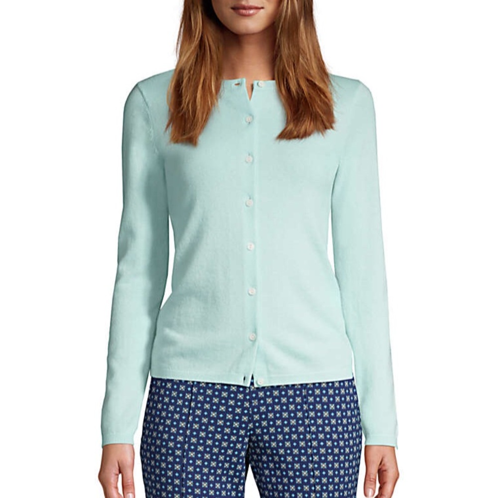 Lands’ End Crewneck Cardigan